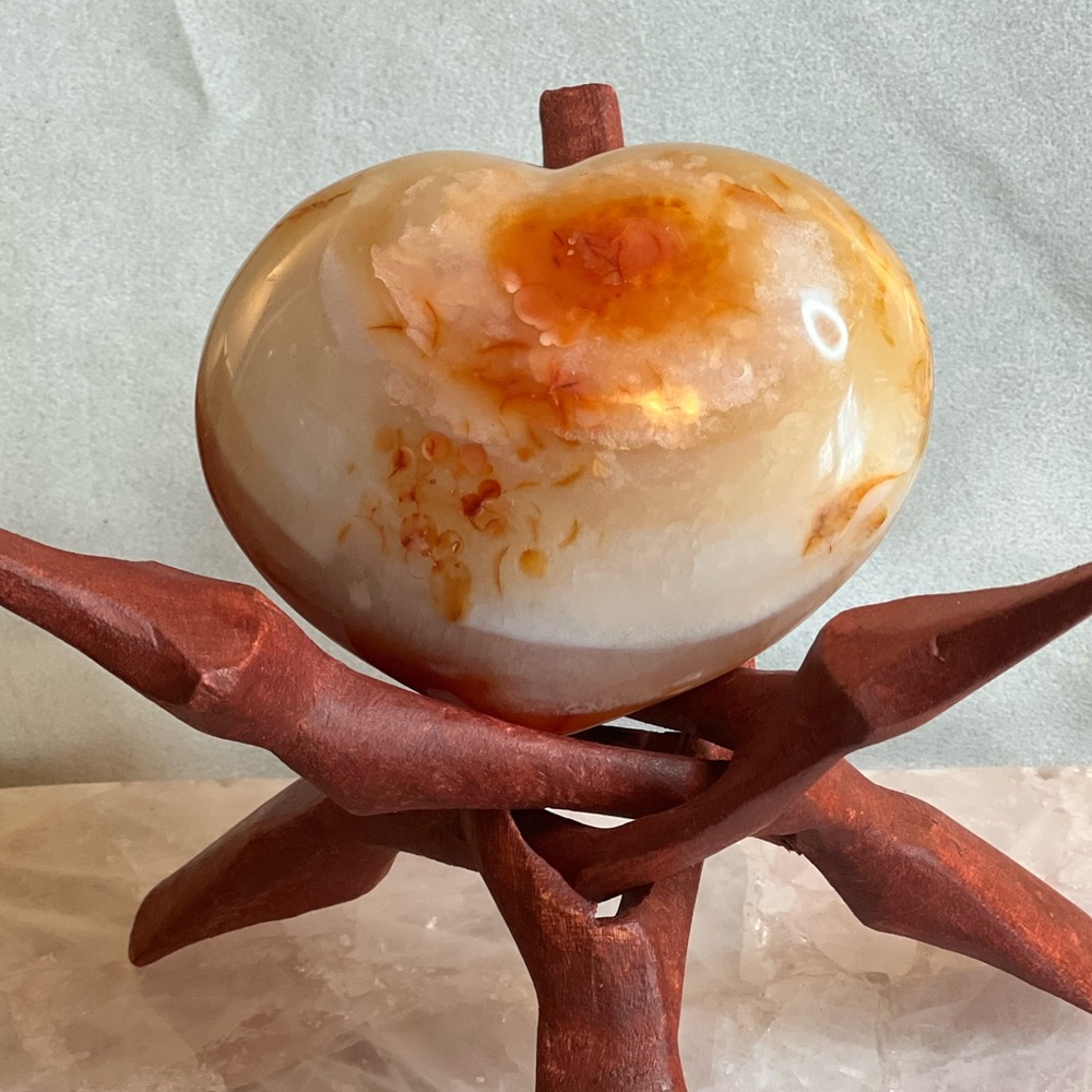 Extra Large Carnelian Heart, 510g